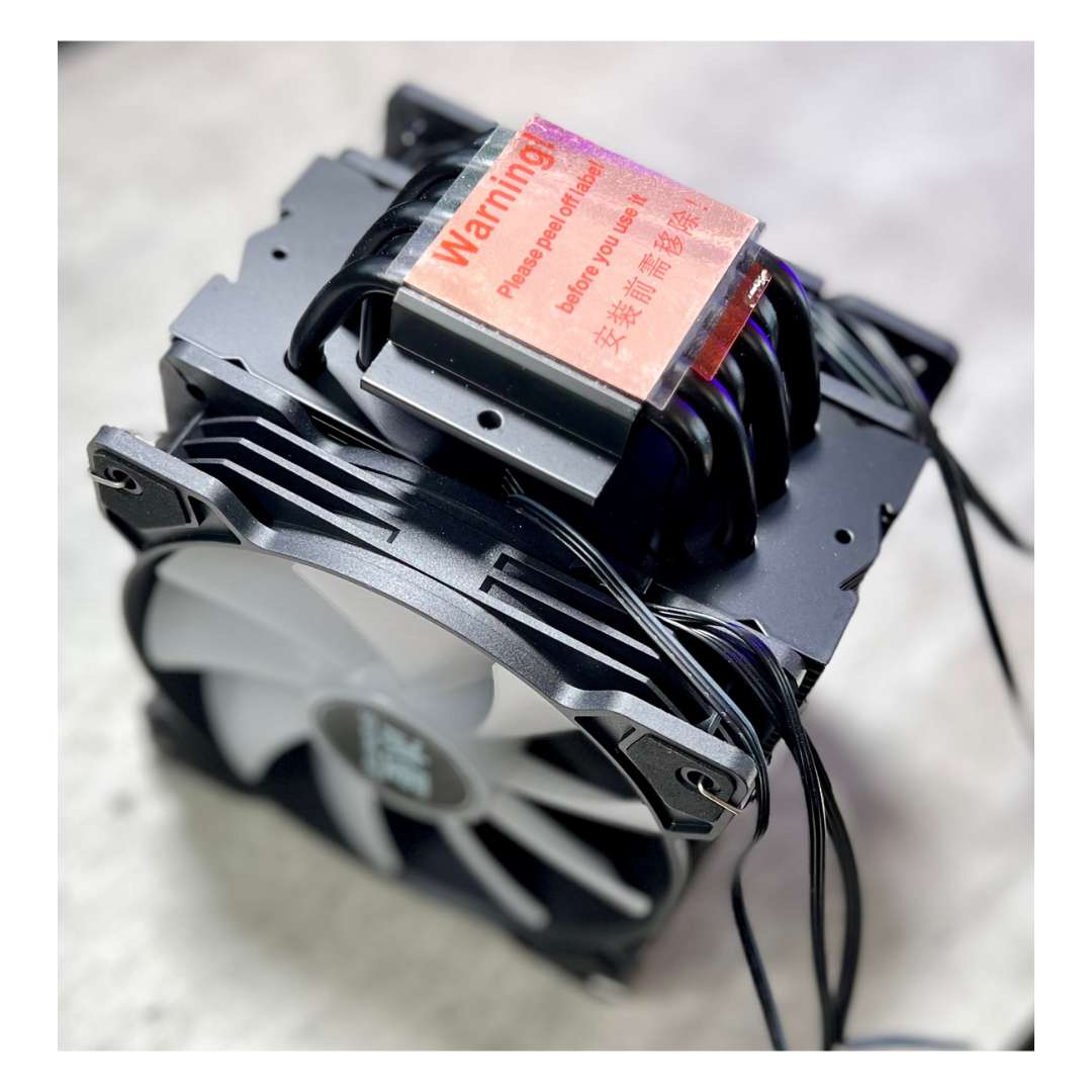 Disipador Cpu Argb Doble Ventilador Base De Cobre BM6000 Snowman