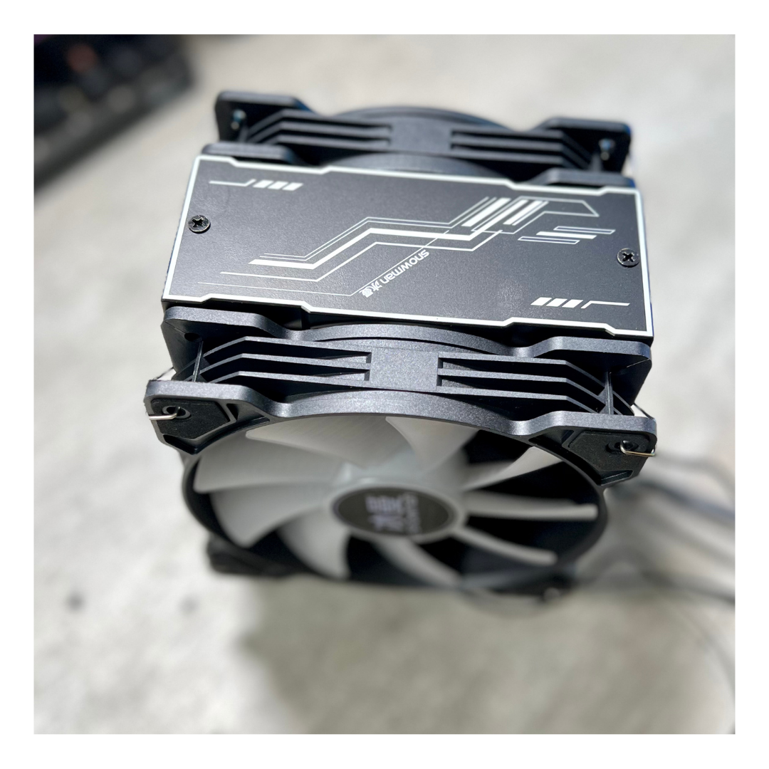 Disipador Cpu Argb Doble Ventilador Base De Cobre BM6000 Snowman