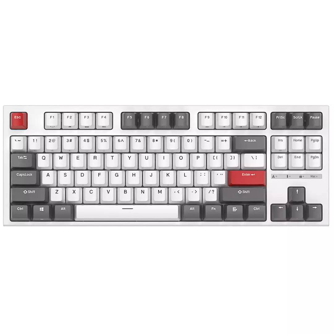 Teclado Mecanico Gamer RK Royal Kludge R87 Blanco