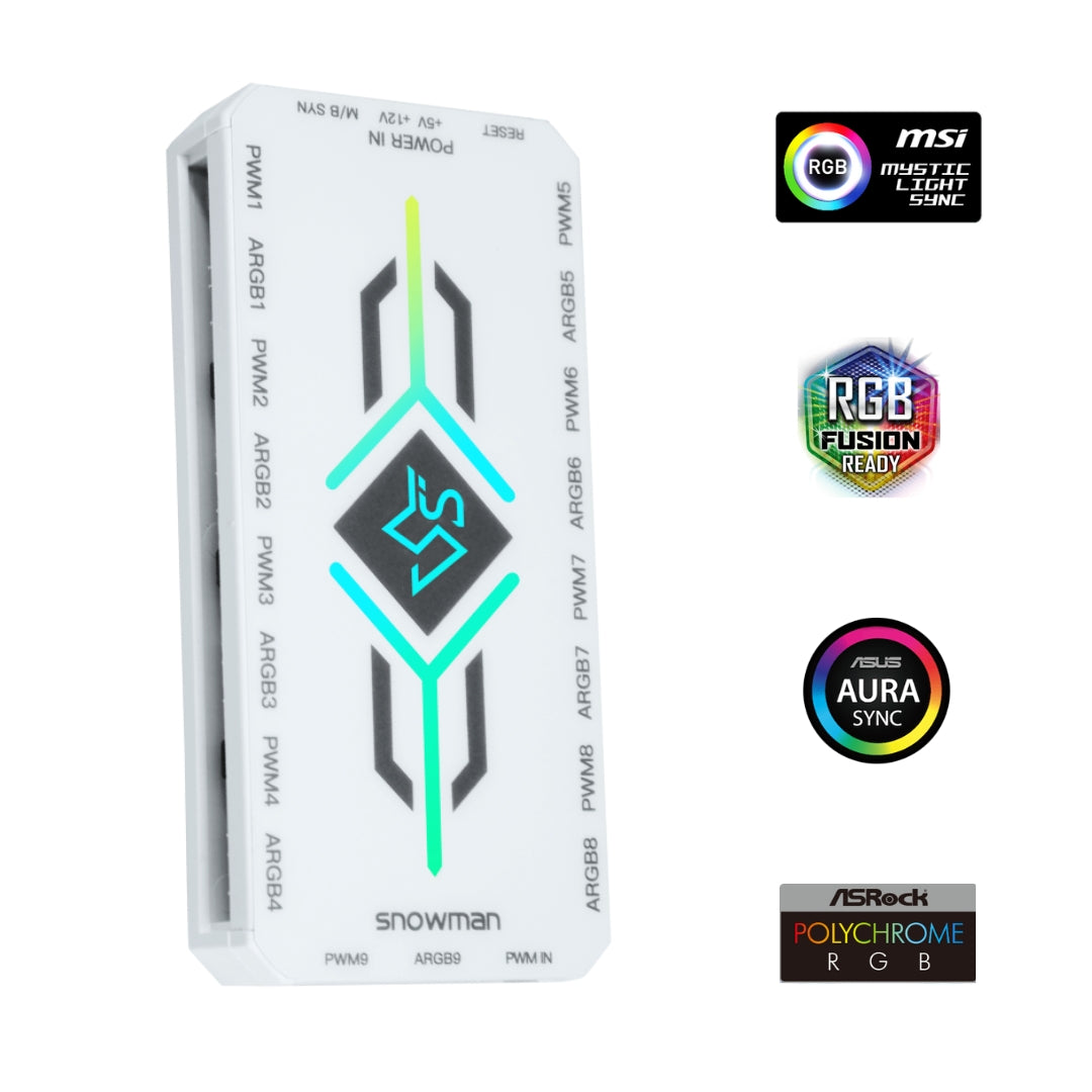 Controladora ARGB Snowman Blanca