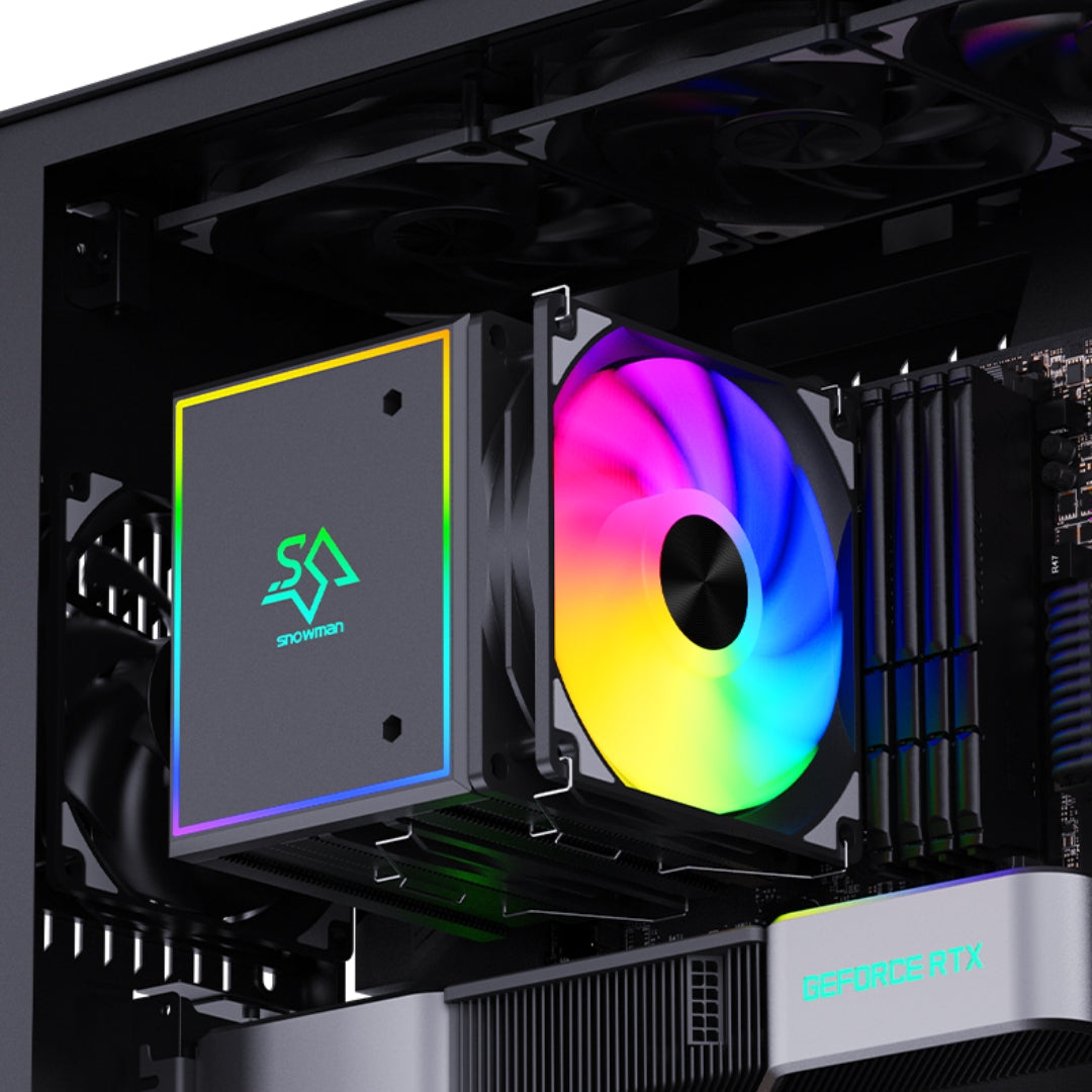 Disipador Cpu Argb Doble Ventilador MT880 Snowman