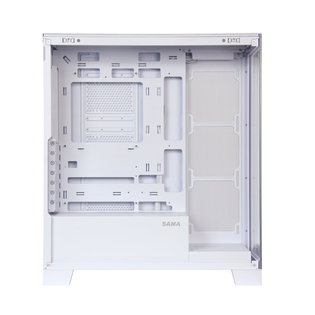 Gabinete Gamer Vidrio Templado SAMA Neview 2351 Blanco