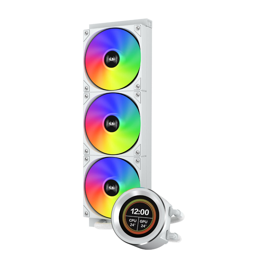 Refrigeracion liquida AIO con pantalla LCD SAMA SM360 PRO Blanca