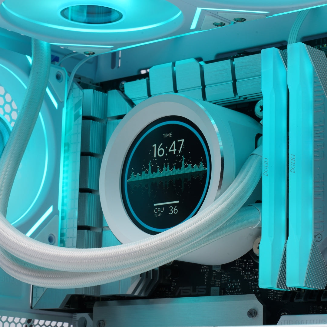 Refrigeracion liquida AIO con pantalla LCD SAMA SM360 PRO Blanca