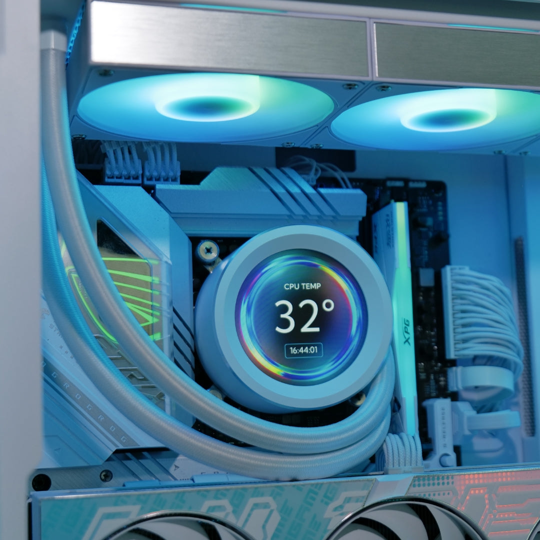 Refrigeracion liquida AIO con pantalla LCD SAMA SM360 PRO Blanca