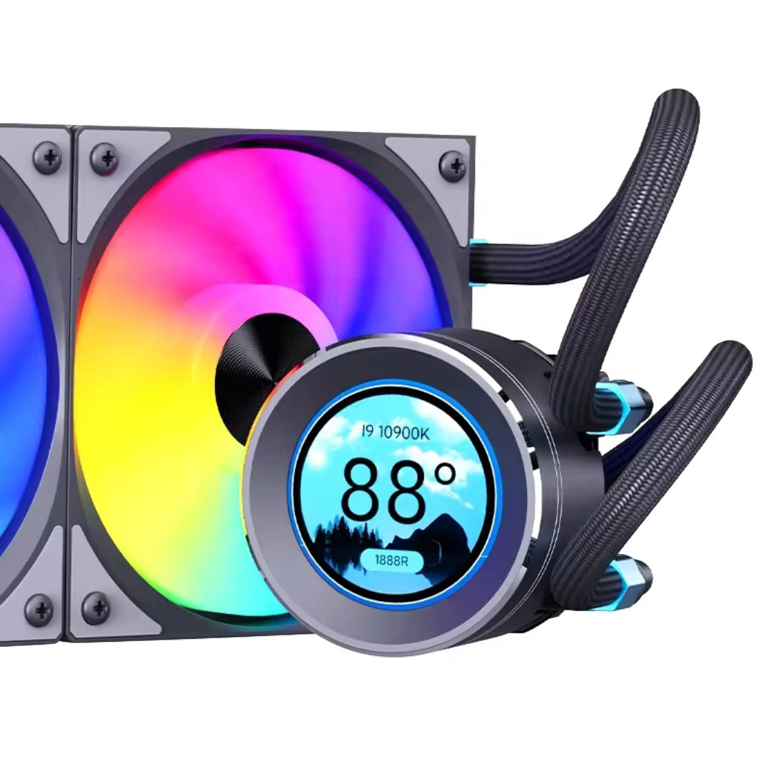 Refrigeracion liquida PC 360 ARGB con pantalla LCD