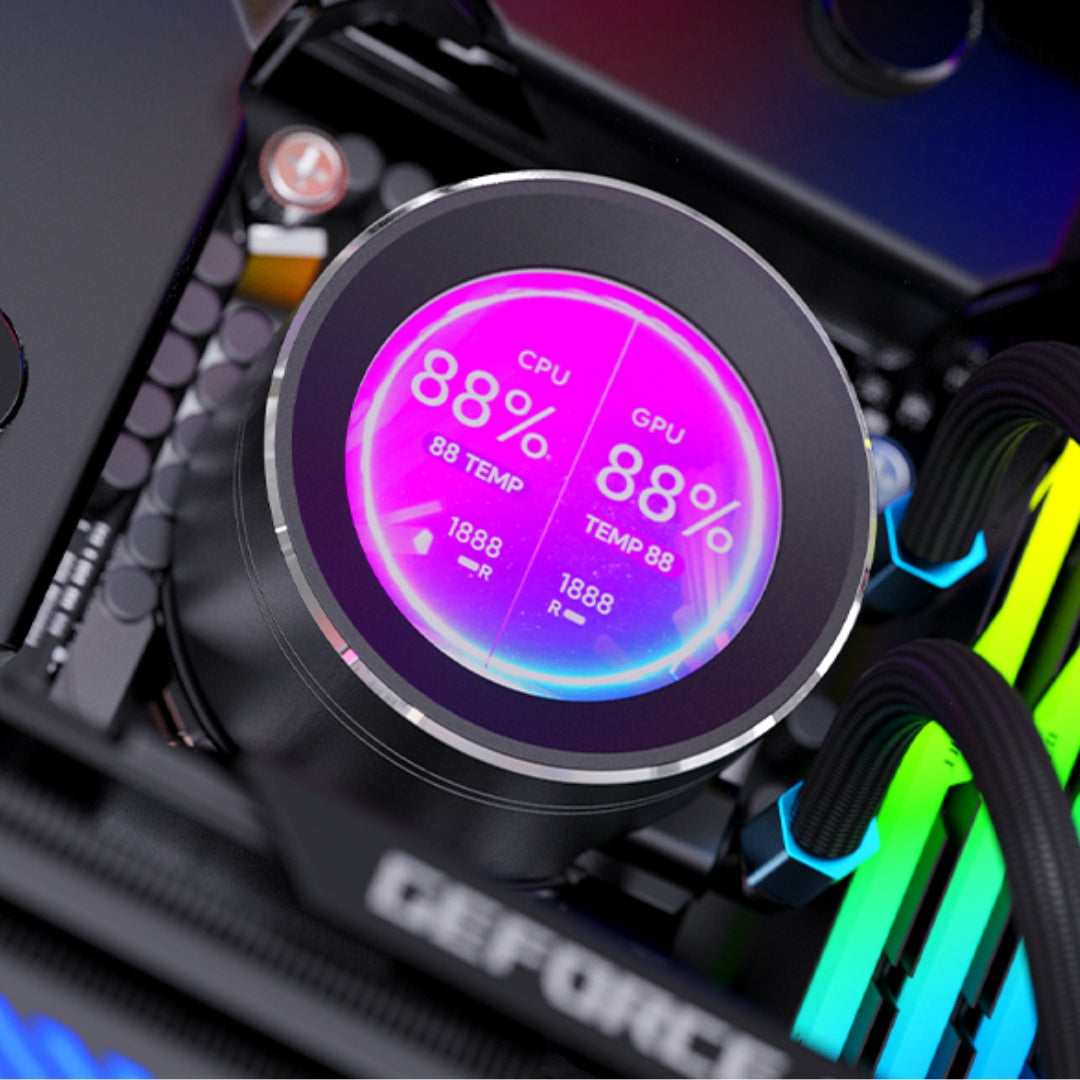 Refrigeracion liquida PC 360 ARGB con pantalla LCD