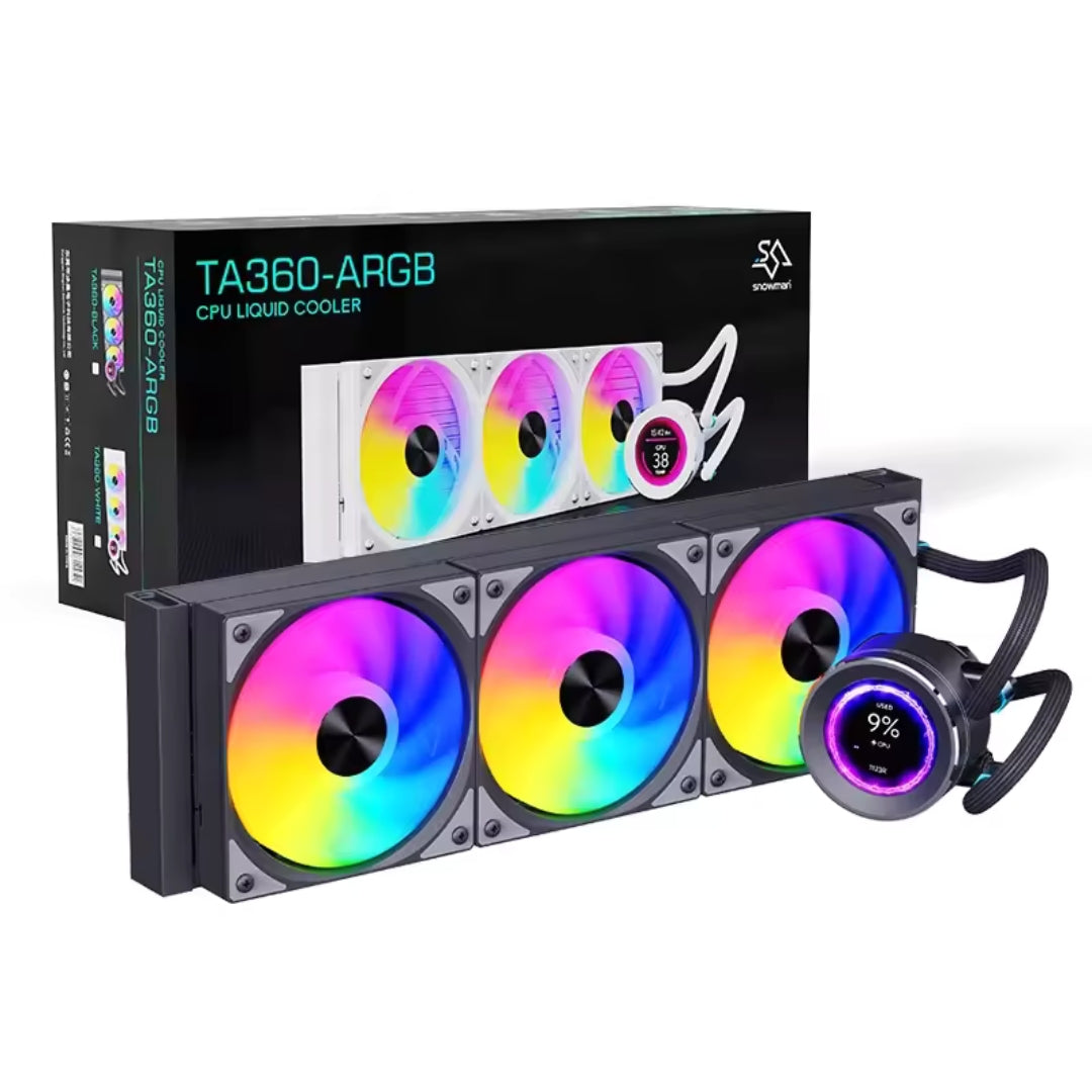 Refrigeracion CPU liquida 360 con pantalla LCD Snowman TA360 ARGB