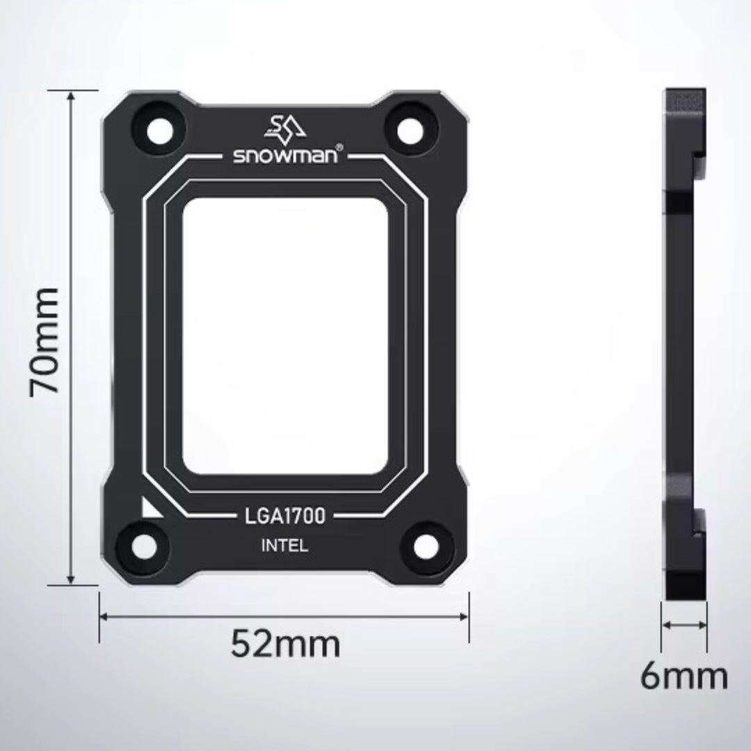 Bracket LGA 1700 Anti-Bending Snowman Black