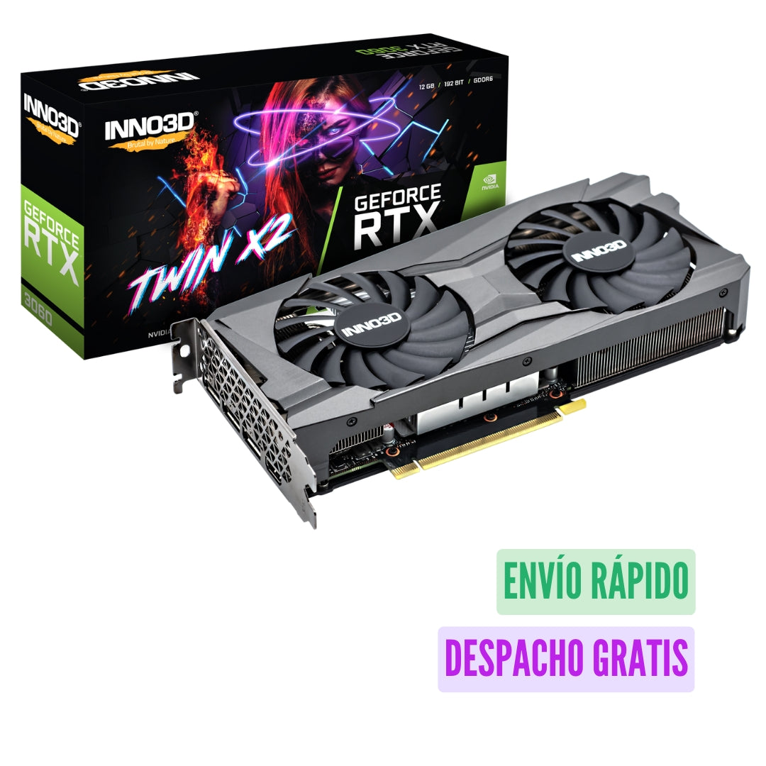 Tarjeta de Video RTX 3060 12GB Nvidia GeForce GDDR6, 192-bit Twin 2X INNO3D