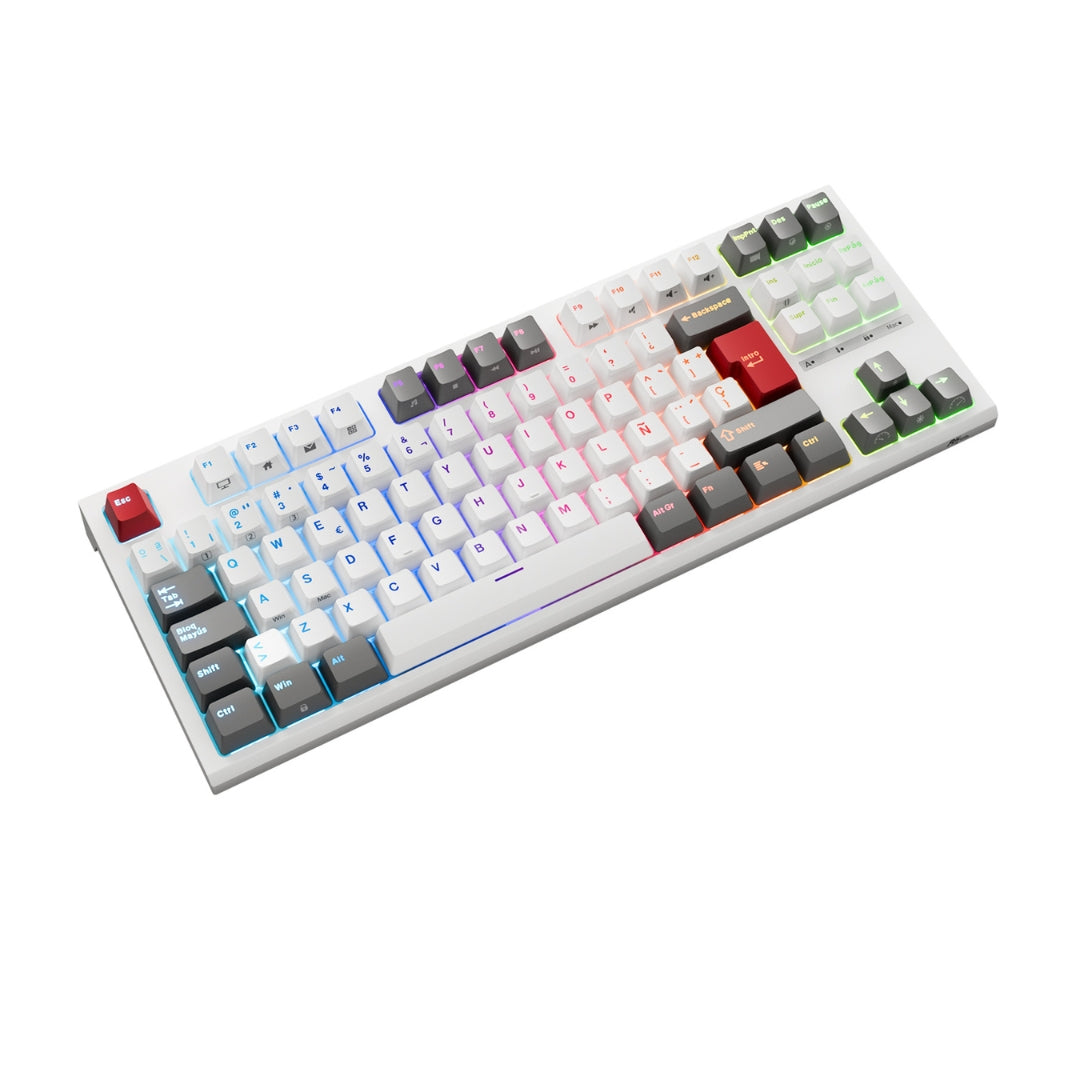 Teclado Mecanico Gamer RK Royal Kludge R87 Blanco