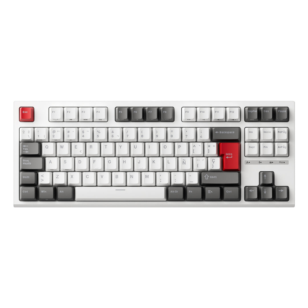 Teclado Mecanico Gamer RK Royal Kludge R87 Blanco