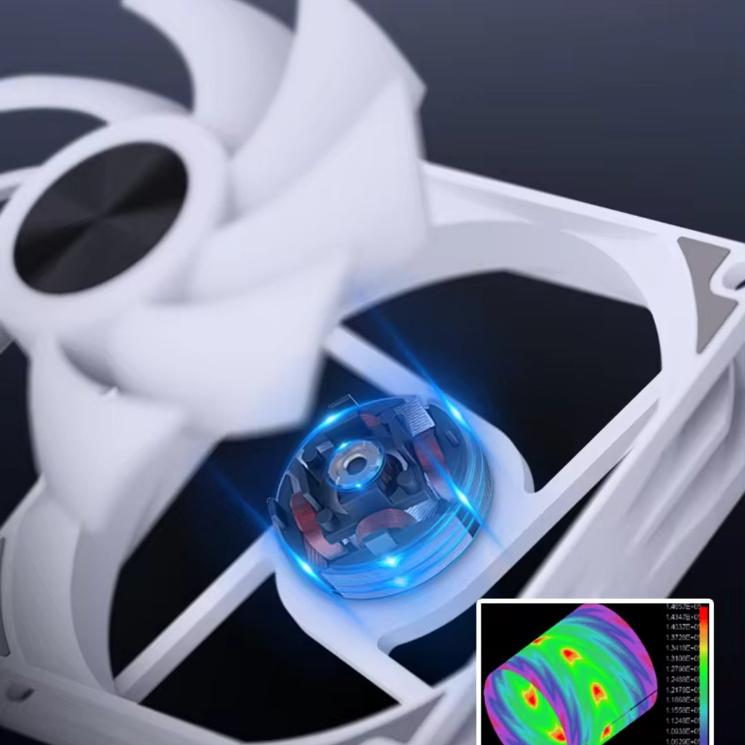 PACK Ventilador PC ARGB 120 mm AK120 Snowman Negro x 4