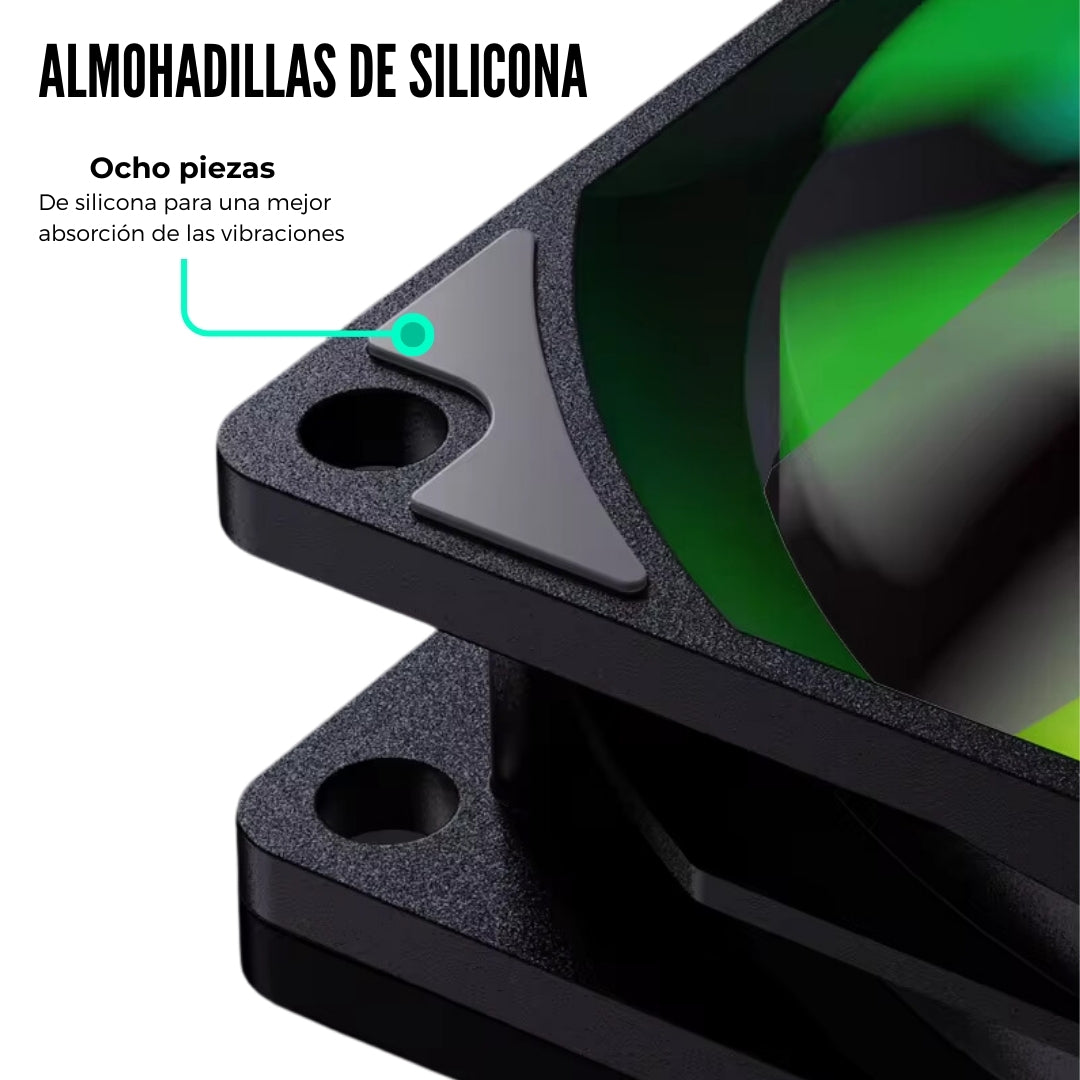 PACK Ventilador PC ARGB 120 mm AK120 Snowman Negro x 4