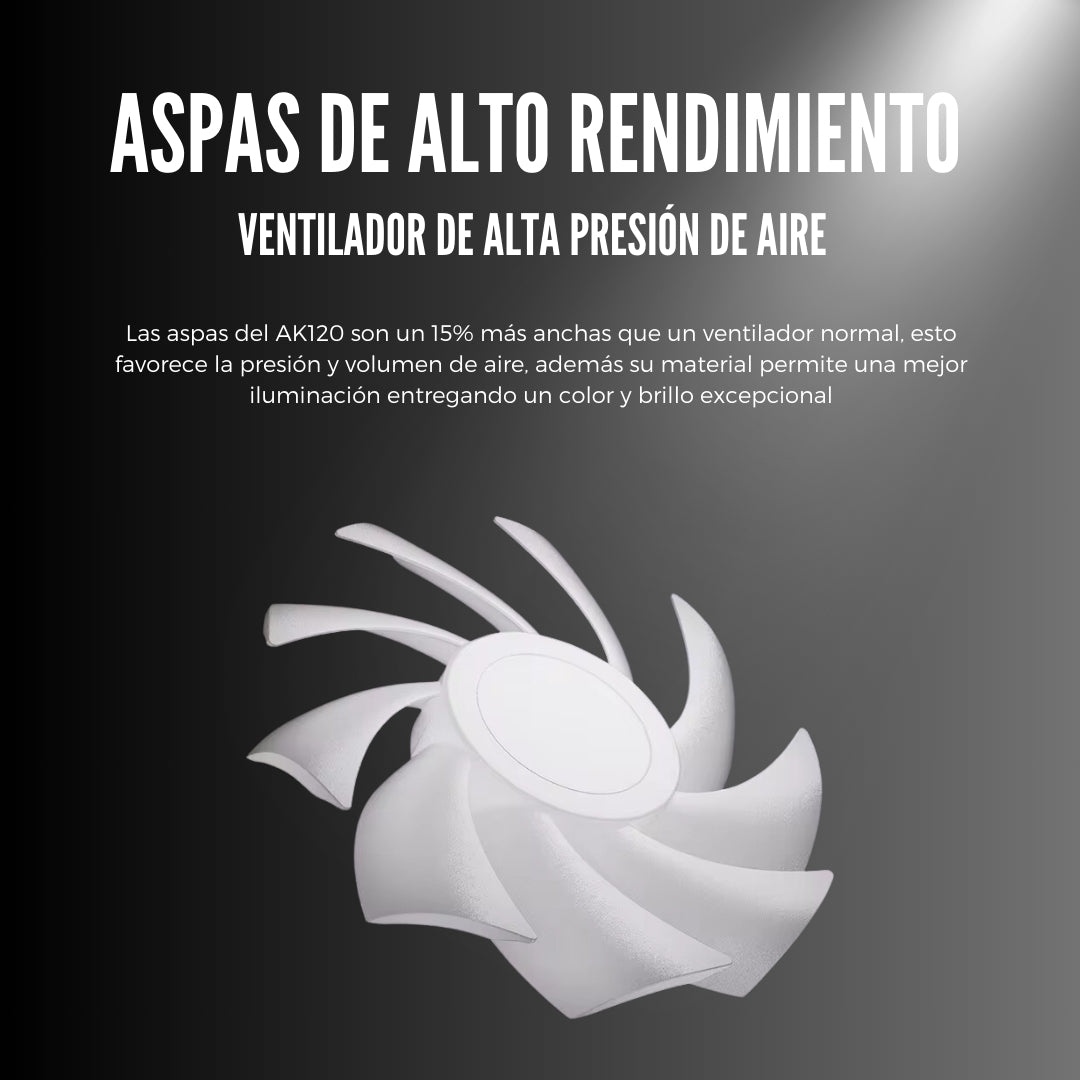 PACK Ventilador PC ARGB 120 mm AK120 Snowman Blanco x 4