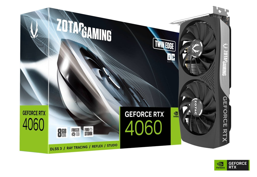 ZOTAC RTX 4060 8GB GDDR6 128-bit GAMING GeForce Twin Edge OC PCIE 4.0