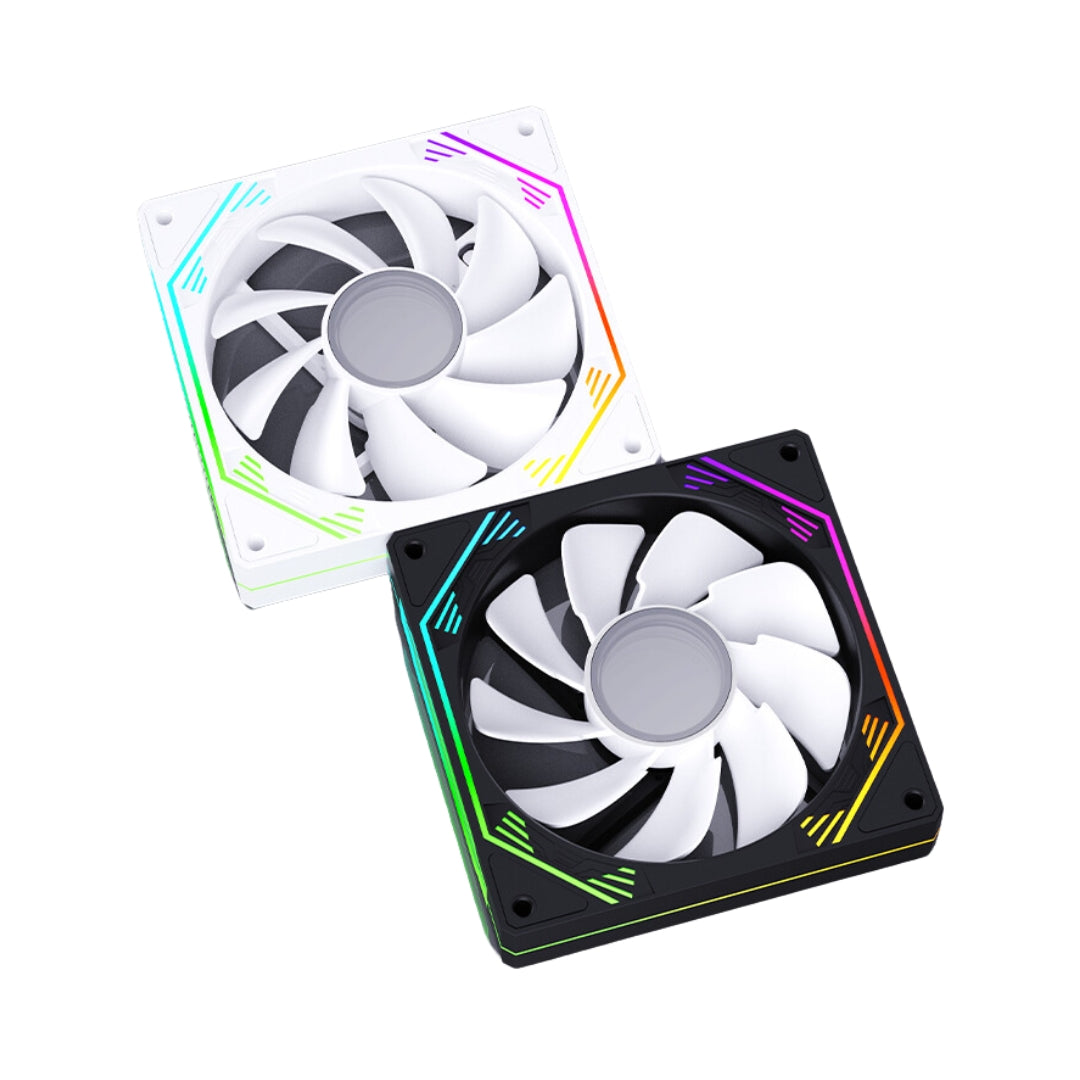 Ventilador PC Infinity Mirror ARGB 120 mm Snowman Negro