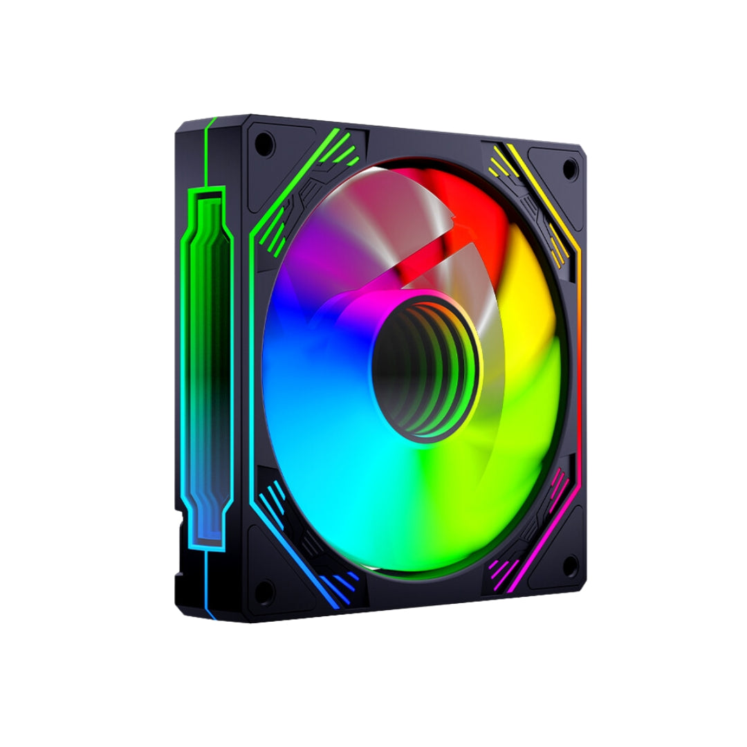 Ventilador PC Infinity Mirror ARGB 120 mm Snowman Negro