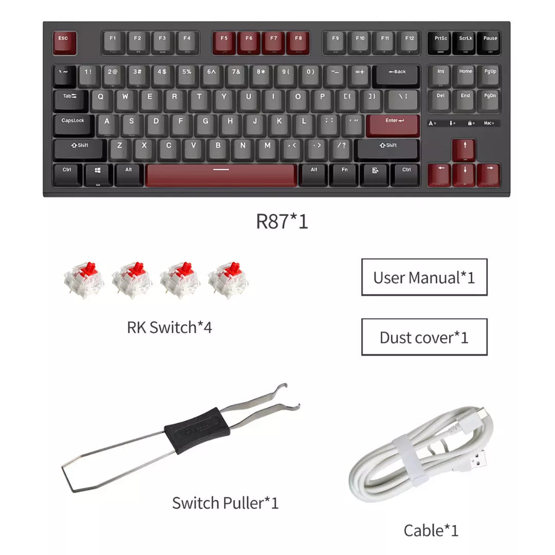 Teclado Mecanico Gamer RK Royal Kludge R87