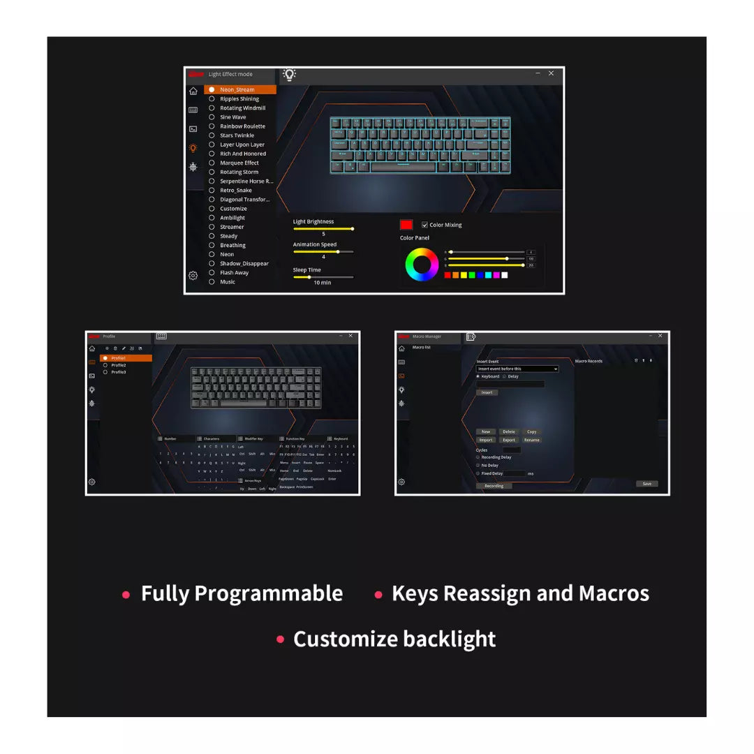 Teclado Mecanico Gamer RK Royal Kludge RK-M75 TarroMilk