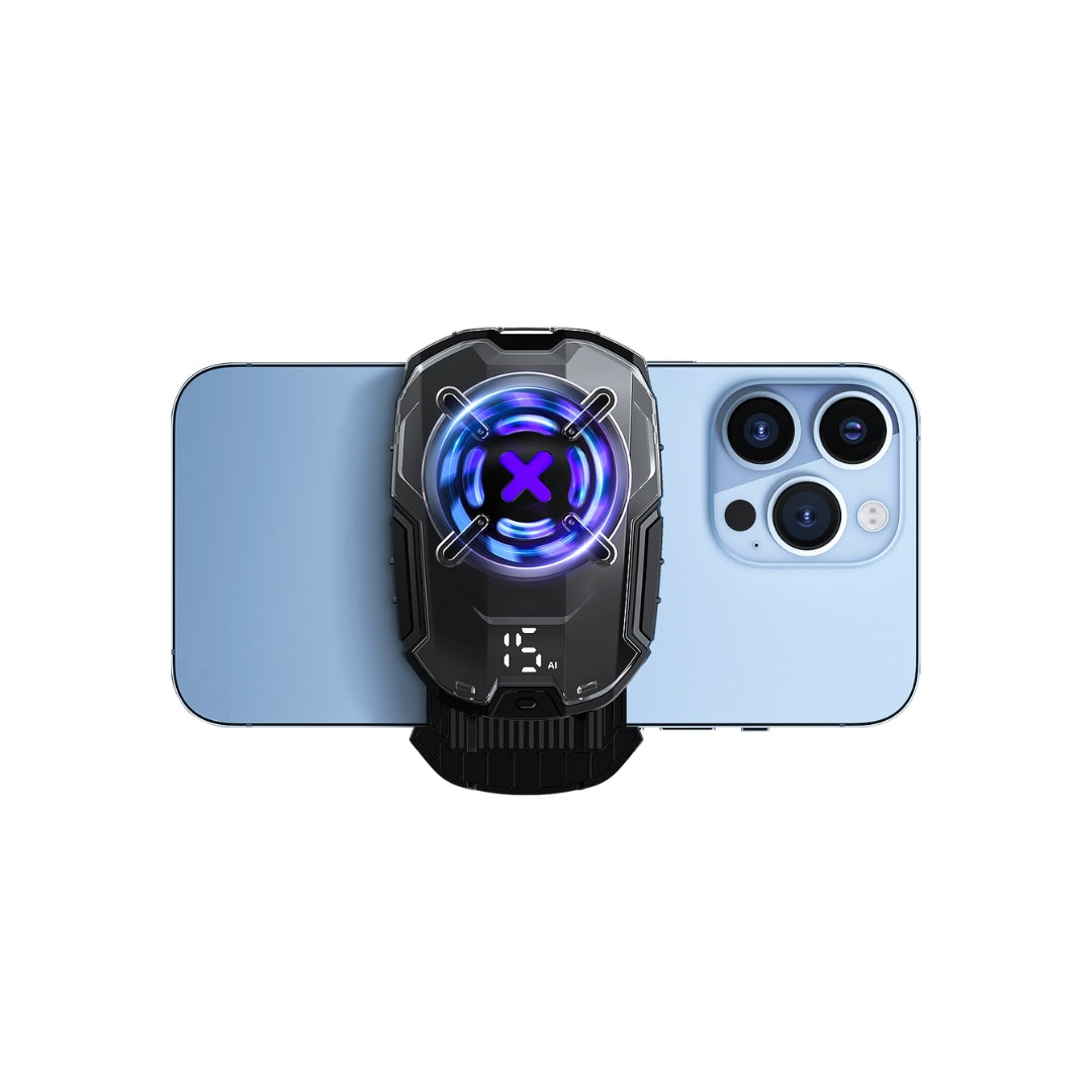Cooler MEMO ICE CLIP 16 montado en iPhone